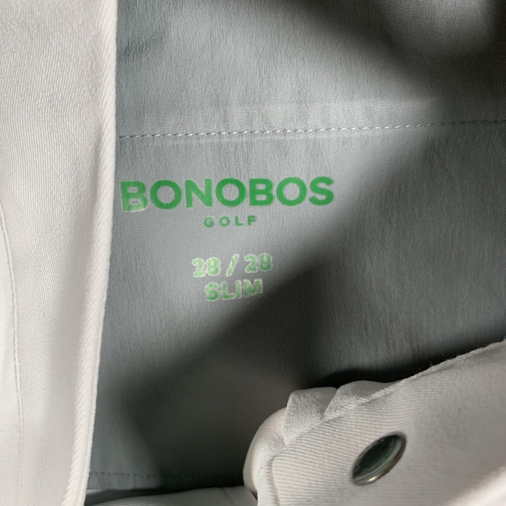 Bonobos Golf Pants Mens 30x29 (28x28) White Slim Fit Stretch Khaki Chino - Picture 5 of 13